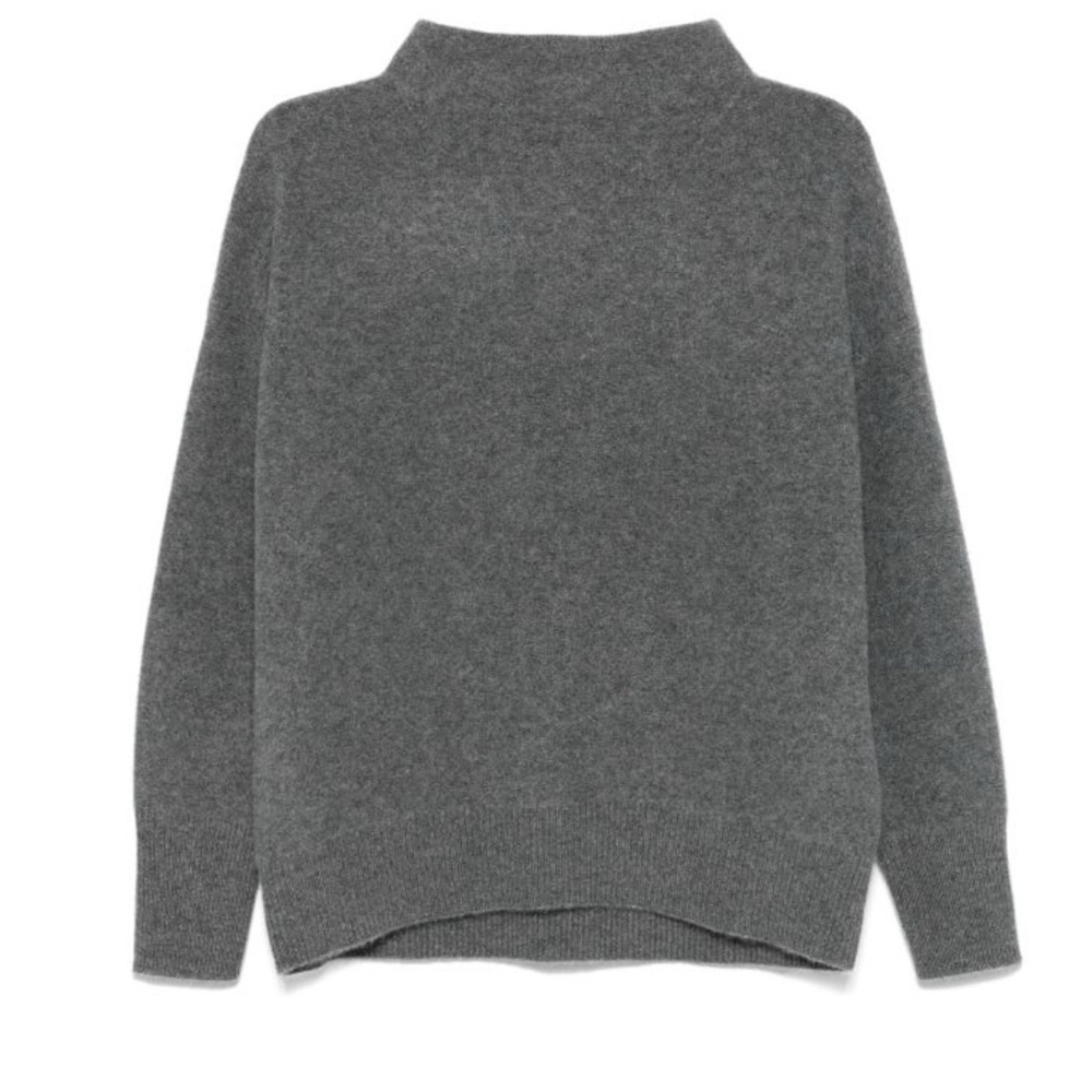 vince brushed cashmere funnel turtle neck sweater
